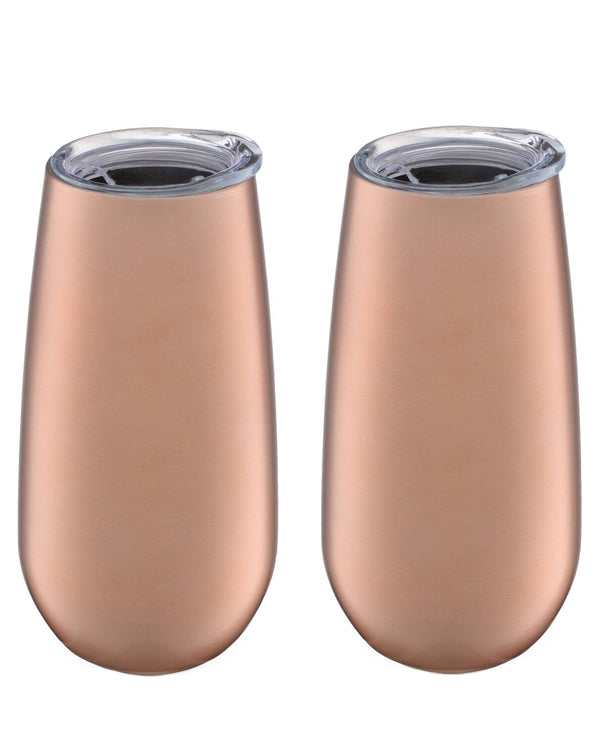 Lenox Cambridge 6 Oz Copper Stainless Steel Champagne Flutes, Set of 2 NO COLOR METAL E956MGTS1BM