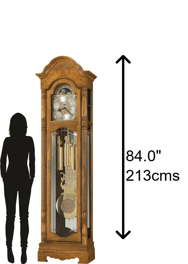 Hekman Furniture 611202 Browman Floor Clock - Timeless Elegance With Chiming Westminster, Golden Oak Finish & Durability Golden Oak Browman Grandfather Clock 611202