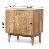 Christopher Knight Home® - Noble House - Cooney Boho Handcrafted Acacia Wood Nightstand