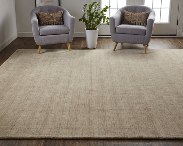 Feizy Rugs Luna Hand Woven Wool Area Rug - Stylish, Stain-resistant, Perfect For High Traffic Spaces & Decor Tan Wool 5798049fbge000e10