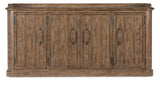 Americana Four-Door Buffet Brown Americana Collection 7050-75900-85 Hooker Furniture