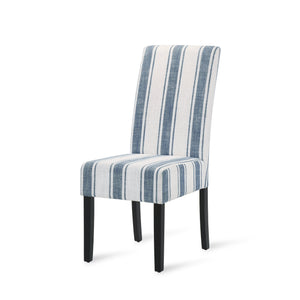 English Elm Christopher Knight Home® - DINING Chair with Plush Fabric Upholstery, Rubberwood Legs, Contemporary Minimalist Comfort and Style Blue 60162.00DBLULNN