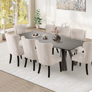 Pasargad Home Novara Round Dining Table - Modern Elegance For Sophisticated Dining Spaces D. Brown Mdf Plz-386dt