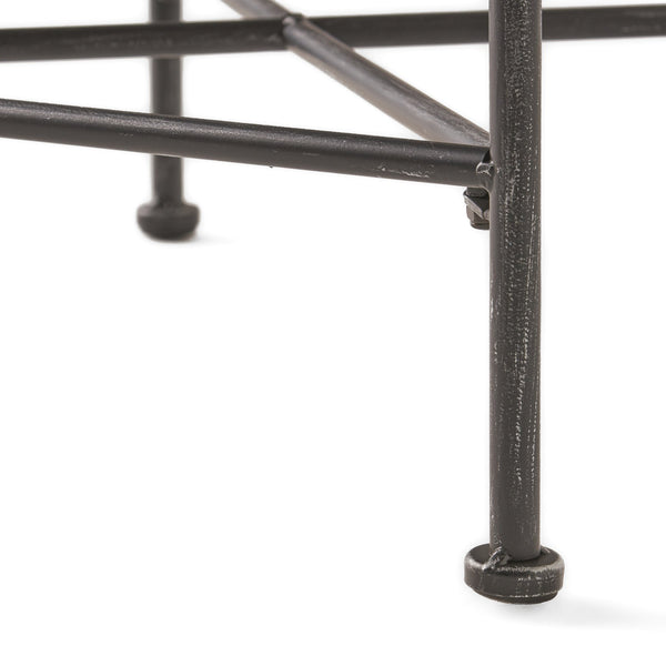 English Elm Christopher Knight Home® - LUNA Black Iron End Table – Powder-Coated Modern Accent Table 16.75"W x 16"H, Durable Stylish Decor 57637.00