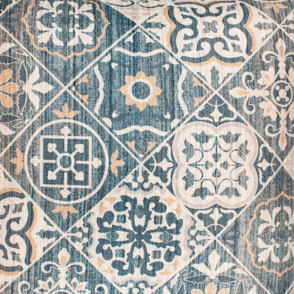 Surya Valla 18" Global Inspired Accent Pillow - Elegant, Durable Design For Eclectic Home Decor Charm Dark Blue Polyester,Linen Vaa002-1818d