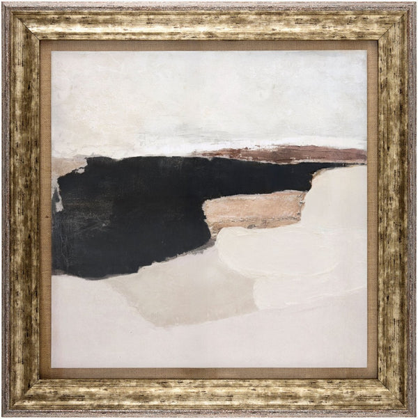 Livabliss Vacuum Hand-painted Square Framed Art Minimalist Modern Wall Accent 29 Inch VACU002-29291