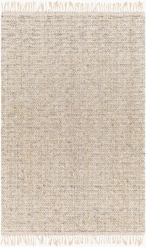 Surya Valeria 2' X 3' Handmade Rug – Luxurious Fringe Design, Soft Polyester-wool Blend, Modern Style Decor Light Slate Wool,Viscose,Polyester Vae2300-23