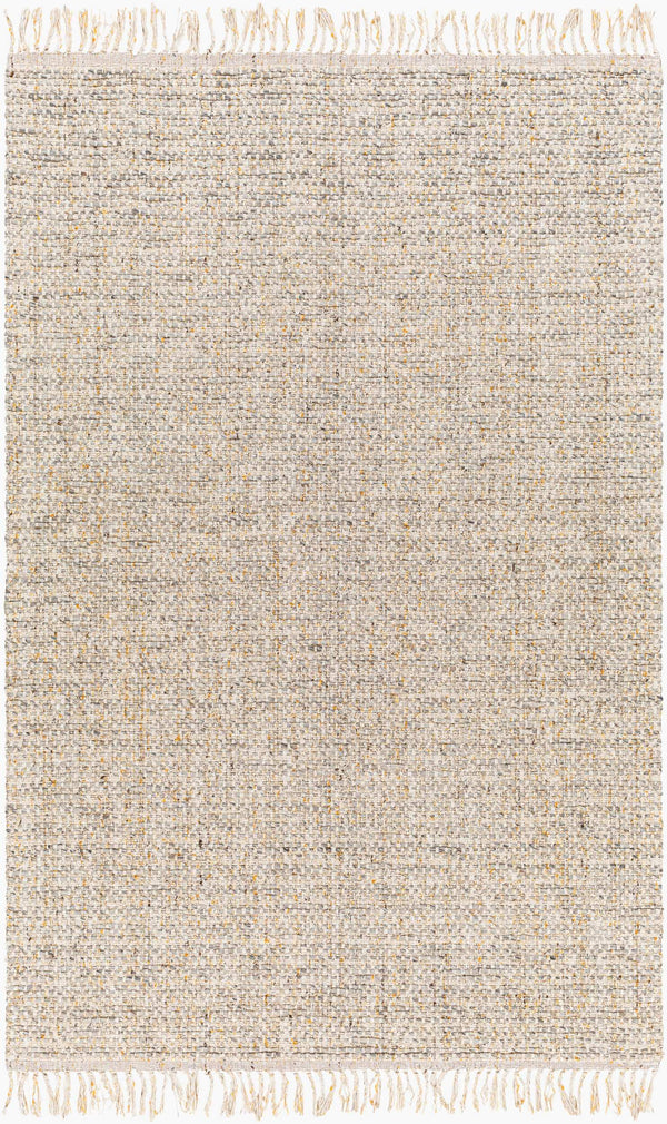 Surya Valeria 2' X 3' Handmade Rug – Luxurious Fringe Design, Soft Polyester-wool Blend, Modern Style Decor Light Slate Wool,Viscose,Polyester Vae2300-23