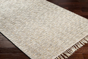 Surya Valeria 2' X 3' Handmade Rug – Luxurious Fringe Design, Soft Polyester-wool Blend, Modern Style Decor Light Slate Wool,Viscose,Polyester Vae2300-23