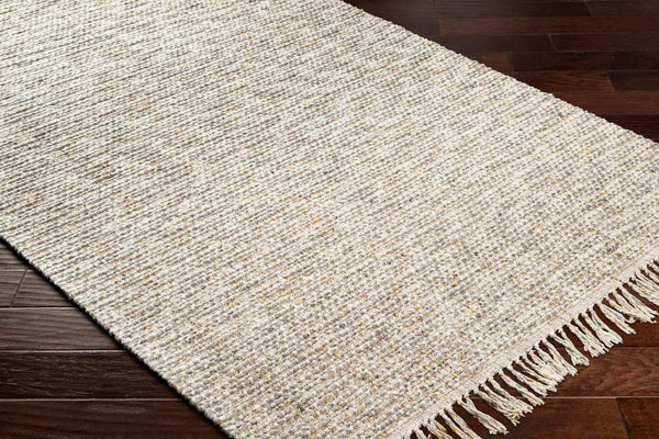 Surya Valeria 2' X 3' Handmade Rug – Luxurious Fringe Design, Soft Polyester-wool Blend, Modern Style Decor Light Slate Wool,Viscose,Polyester Vae2300-23