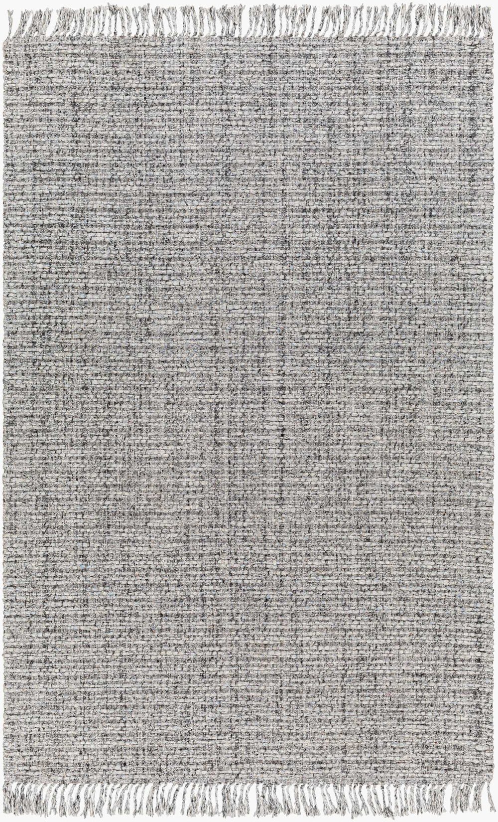 Surya Valeria 2' X 3' Handmade Rug – Luxurious Fringe Design, Soft Polyester-wool Blend, Modern Style Decor Light Slate Wool,Viscose,Polyester Vae2301-23