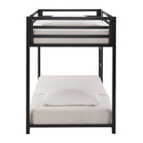 Homelegance By Top-Line Calrissian Metal Bunk Bed Black Metal