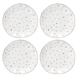 Lenox Blue Bay Dots 4-Piece Dinner Plate Set Blue, WHITE PORCELAIN 895696