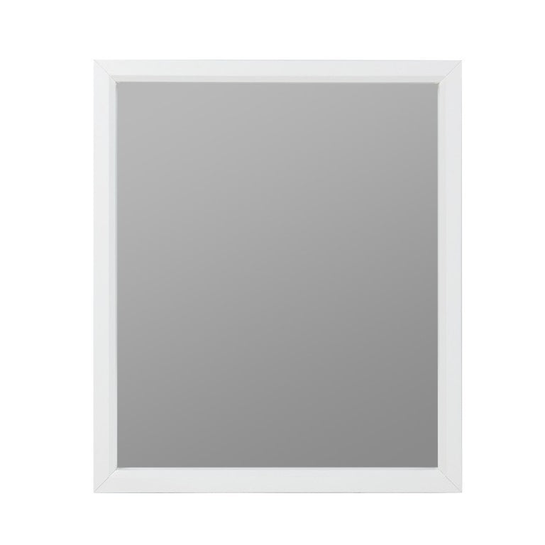 VIG Furniture Valencia Rectangular White Matte Mirror 34" X 40" — Brighten Rooms, Durable Frame, Dresser-Ready Style VGMABH-586-WHT