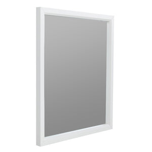 VIG Furniture Valencia Rectangular White Matte Mirror 34" X 40" — Brighten Rooms, Durable Frame, Dresser-Ready Style VGMABH-586-WHT