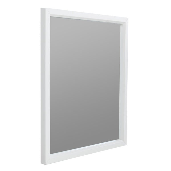 VIG Furniture Valencia Rectangular White Matte Mirror 34" X 40" — Brighten Rooms, Durable Frame, Dresser-Ready Style VGMABH-586-WHT