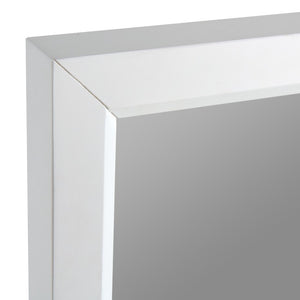 VIG Furniture Valencia Rectangular White Matte Mirror 34" X 40" — Brighten Rooms, Durable Frame, Dresser-Ready Style VGMABH-586-WHT