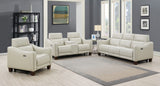 Steve Silver Giorno Power-Power Sofa Ivory GI850SI