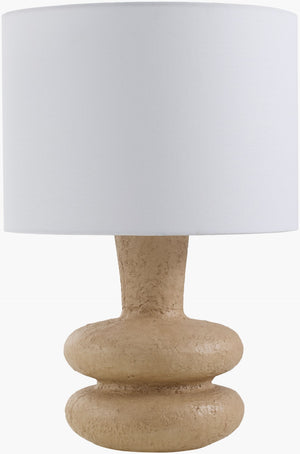 Livabliss Vanda Ceramic Table Lamp with Linen Shade Warm Soft Light for Living Room Decor VAN-001