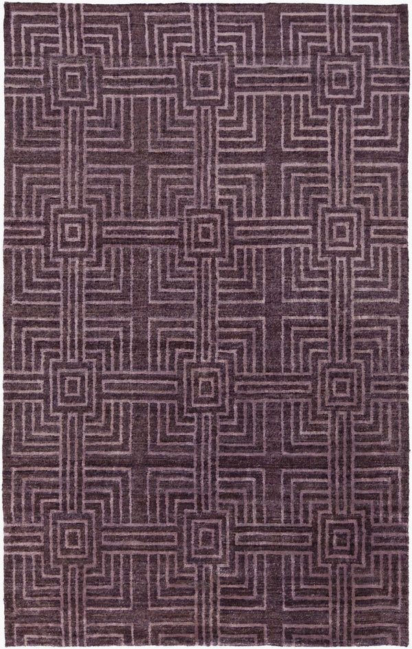Surya Vanderbilt 2' X 3' Handmade Viscose Rug - Luxurious, Timeless Elegance With Unique Character For Your Home Plum Viscose Van1001-23