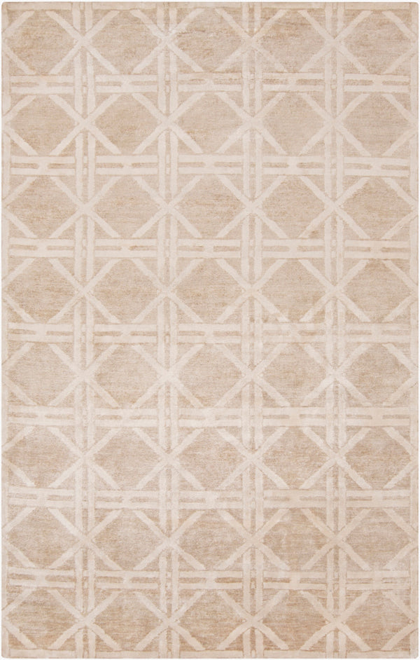 Surya Vanderbilt 2' X 3' Handmade Viscose Rug - Luxurious, Timeless Elegance With Unique Character For Your Home Tan Viscose Van1003-58