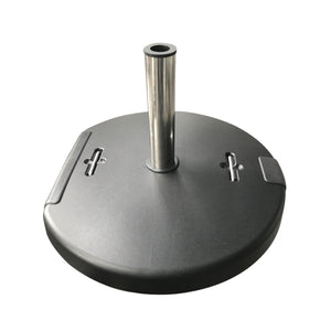 English Elm Christopher Knight Home® - MOTA Concrete Umbrella Base Round 132 lbs – Black, Stainless Steel Collar, Stable 13ft Support 62766.00BLK
