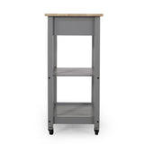 Christopher Knight Home® - Noble House - Dade Kitchen Cart with Wheels