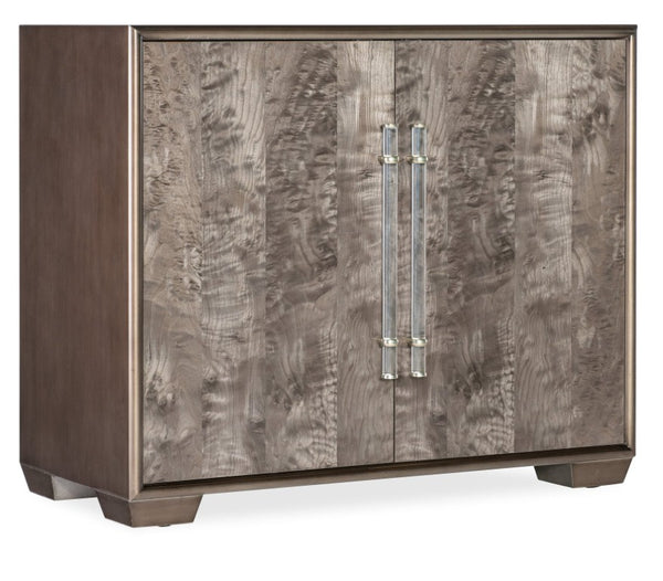 Hooker Furniture Melange Dorian Accent Chest With Shimmery Burl Veneer, Acrylic Pulls & Adjustable Shelf, 41"W 628-85719-89