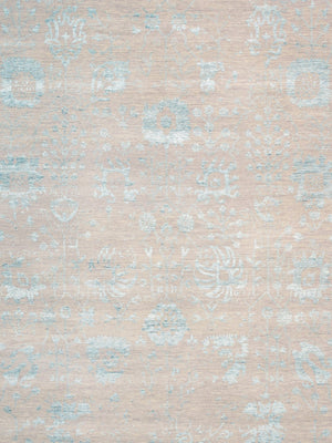 Pasargad Home Transitional Collection Hand-knotted Bamboo Silk & Wool Area Rug For Modern Elegance   Vase-4423 9x12