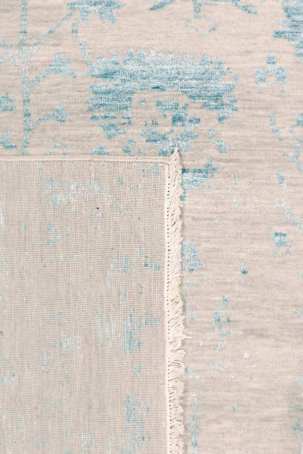 Pasargad Home Transitional Collection Hand-knotted Bamboo Silk & Wool Area Rug For Modern Elegance   Vase-4423 9x12