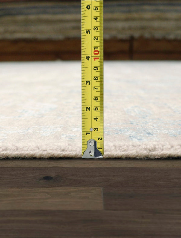 Pasargad Home Transitional Collection Hand-knotted Bamboo Silk & Wool Area Rug For Modern Elegance   Vase-4423 9x12