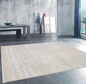 Pasargad Home Transitional Collection Hand-knotted Bamboo Silk & Wool Area Rug For Modern Elegance   Vase-4423 9x12