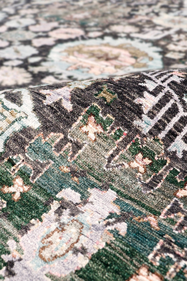 Pasargad Luxurious Hand-knotted Silk & Wool Area Rug - Stylish, Durable Elegance For Any Space   Vase-469 9x12