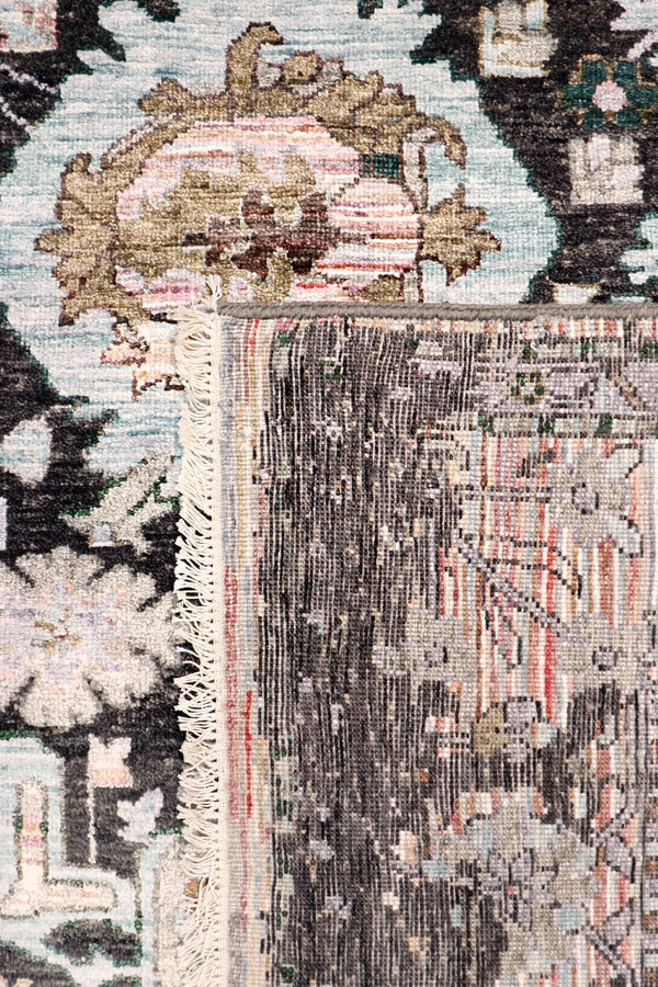 Pasargad Luxurious Hand-knotted Silk & Wool Area Rug - Stylish, Durable Elegance For Any Space   Vase-469 9x12