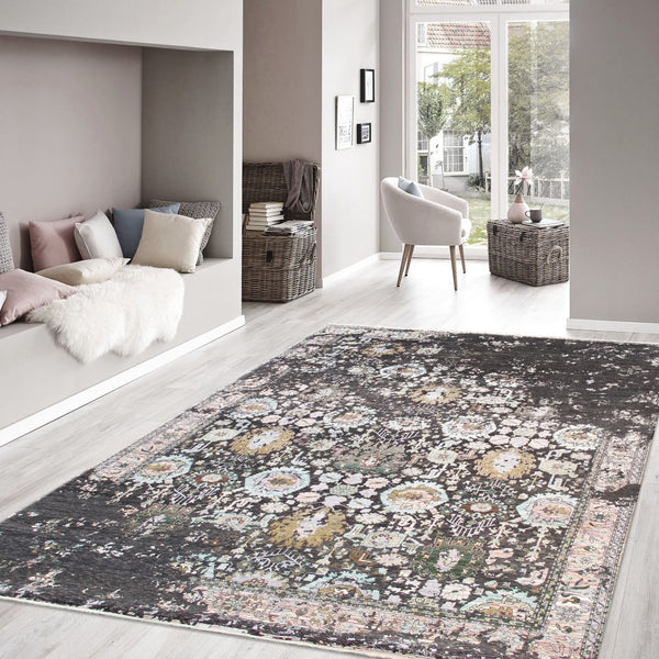 Pasargad Luxurious Hand-knotted Silk & Wool Area Rug - Stylish, Durable Elegance For Any Space   Vase-469 9x12