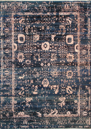 Pasargad Luxurious Hand-knotted Silk & Wool Area Rug - Stylish, Durable Elegance For Any Space   Vase-7024 10x14