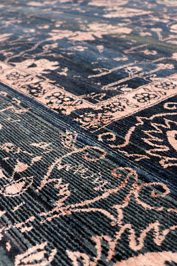 Pasargad Luxurious Hand-knotted Silk & Wool Area Rug - Stylish, Durable Elegance For Any Space   Vase-7024 10x14