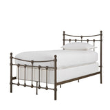 Homelegance By Top-Line Morten Dark Brown Steel Metal Bed Dark Brown Metal