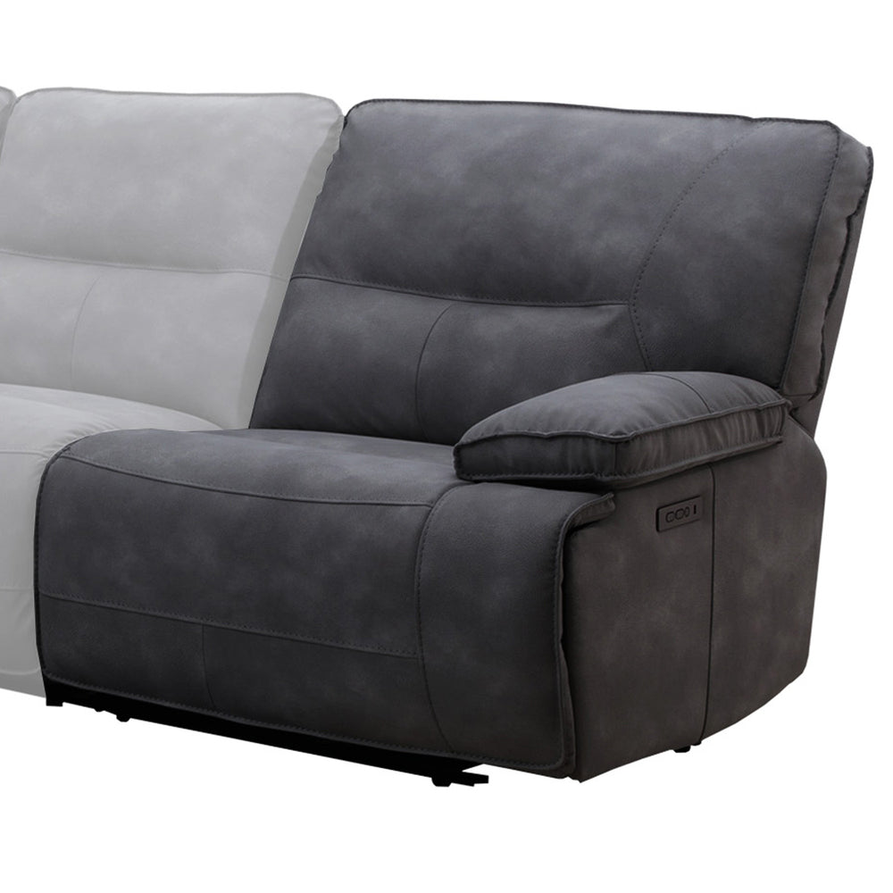 Parker House Parker Living Gladiator Recliner – Premium Comfort With Power Recline For Ultimate Relaxation Experience Dark Grey 60% Polyester,40% Pu (W) Mgla#811rphz-cbl