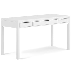 English Elm Hollander White Desk - Handcrafted, Spacious Work Surface With Smart Storage For Home & Office Use B136P158689