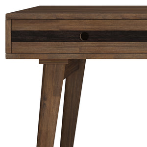 English Elm Clarkson Desk - Handcrafted Solid Acacia Wood In Rustic Natural Aged Brown For Home Office Style B136P158778