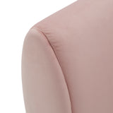 Homelegance By Top-Line Verbena Two-Tone Dark & Light Functional Chaise With 1 Pillow Pink Polyester