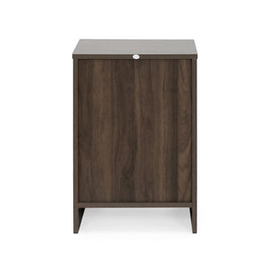 English Elm Christopher Knight Home® - DELANEY2-DRAWER Nightstand Rustic Faux Wood Nightstand with Two Drawers and Top Shelf for Storage Comfort Walnut 71139.00WALN