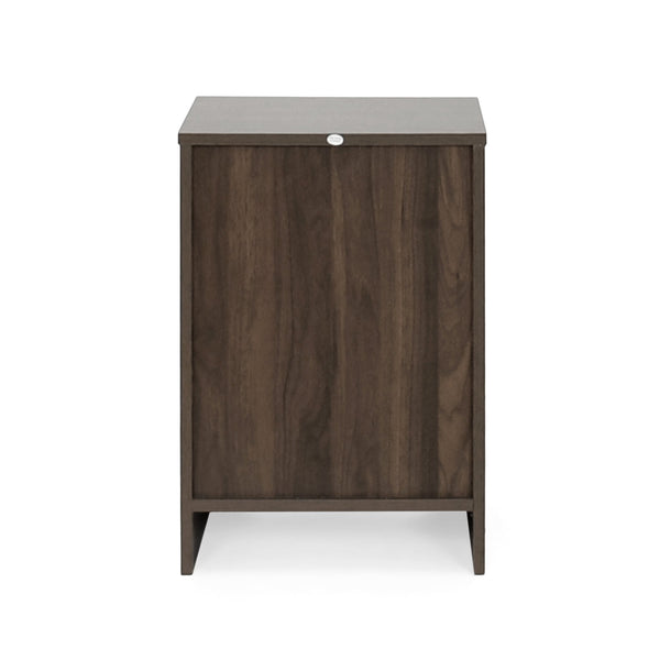 English Elm Christopher Knight Home® - DELANEY2-DRAWER Nightstand Rustic Faux Wood Nightstand with Two Drawers and Top Shelf for Storage Comfort Walnut 71139.00WALN
