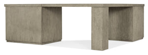Hooker Furniture Linville Weathered Mink Credenza With Lateral File, Locking Drawer, Adjustable Shelves, Freestanding Design 73.00 L x 85.00W x 30.00H 6150-10933-85