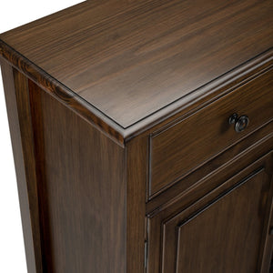 English Elm Connaught Solid Wood Entryway Storage Cabinet - Rustic Brown Charm For Stylish Home Organization B136P158529
