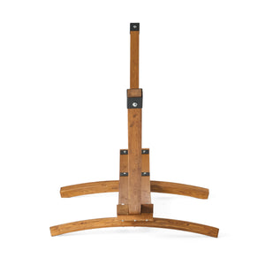 English Elm Richardson Curved Arc Larch Wood Hammock Stand Outdoor Hardwood Frame Holds 400 Lbs 54883.00BSE