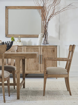 A.R.T. Furniture Passage Mirror - Transitional Natural Oak Design With Beveled Edges And Metal Brackets For Elegance Brown Ash Solids,Knotty Oak Veneers,Metal,Glass 287120-2302