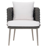 Bernhardt Santa Cruz Outdoor Arm Chair in Cadet Grey [Made to Order] X02549Q