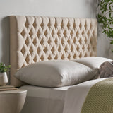 Christopher Knight Home® - Noble House - Jezebel Contemporary Full/Queen Tufted Fabric Headboard